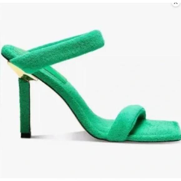 Good American Green TerryHeels Sz 12 - Picture 2 of 8